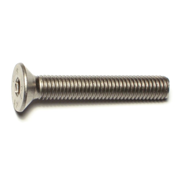 Midwest Fastener M8-1.25 Socket Head Cap Screw, Plain Stainless Steel, 50 mm Length, 2 PK 77066